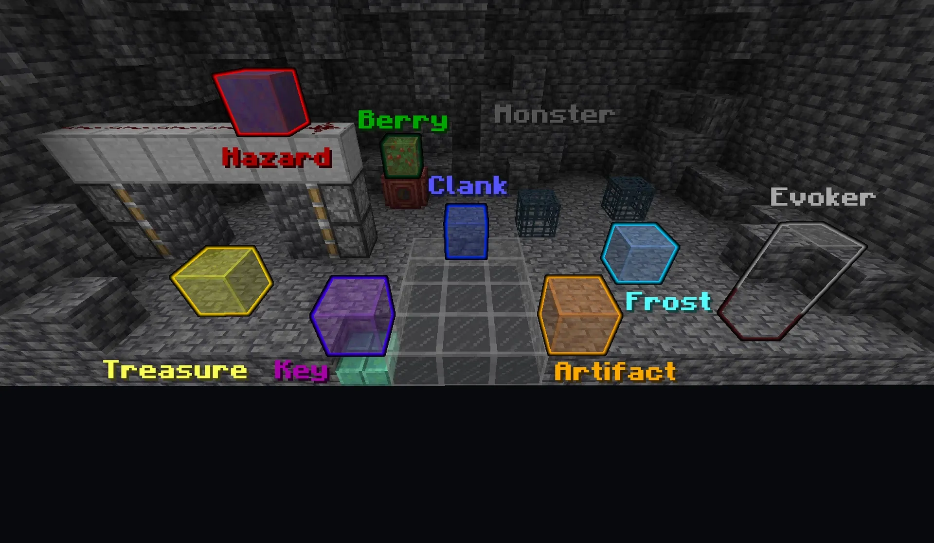 Build your own dungeon with custom spawn eggs, representing each element of TangoTek's Decked Out 2. Very little redstone is required, except you have to build the hazards yourself.